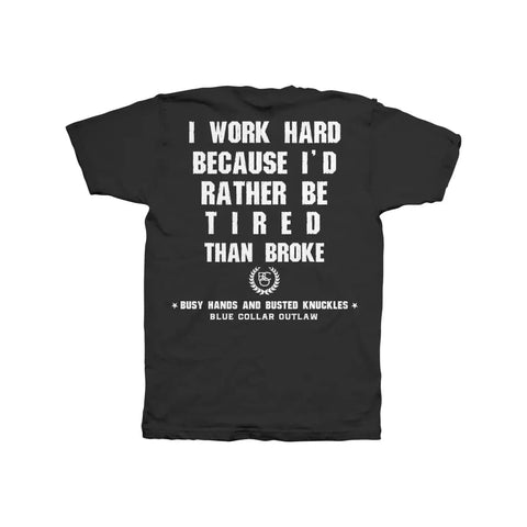 Outlaw Threadz Broke Tee Black