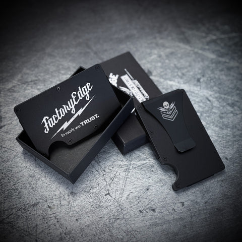 Factory Edge MILWORK Metal Wallet Black