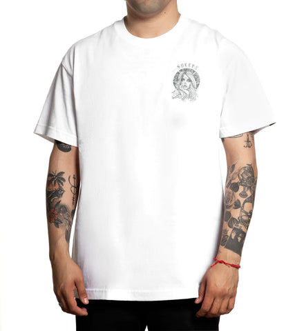 Sullen Mouse Badge Tee White