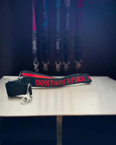 NHF DGAF Lanyard Black/Red
