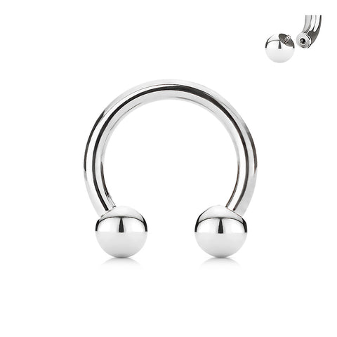 Horseshoe Circular Barbell 316L Surgical Steel Internally Threaded