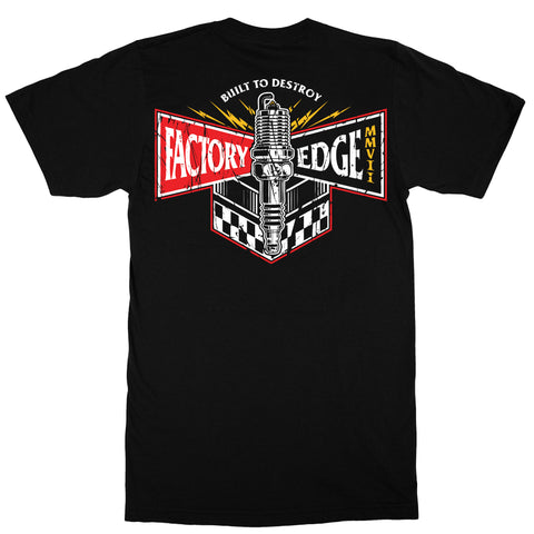 Factory Edge Mens Champion T Shirt Black
