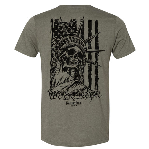 Factory Edge Mens Liberty T Shirt Military Green