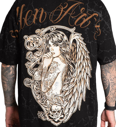 Sullen Angelic Tee Black