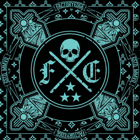 FACTORY EDGE FE LV Zia Bandana Black/Teal
