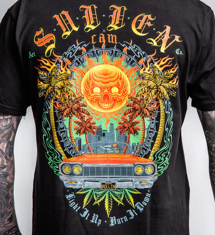Sullen Burn It Down Tee Black