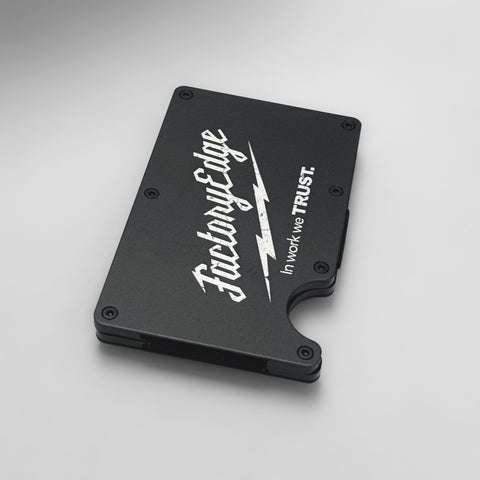 Factory Edge MILWORK Metal Wallet Black