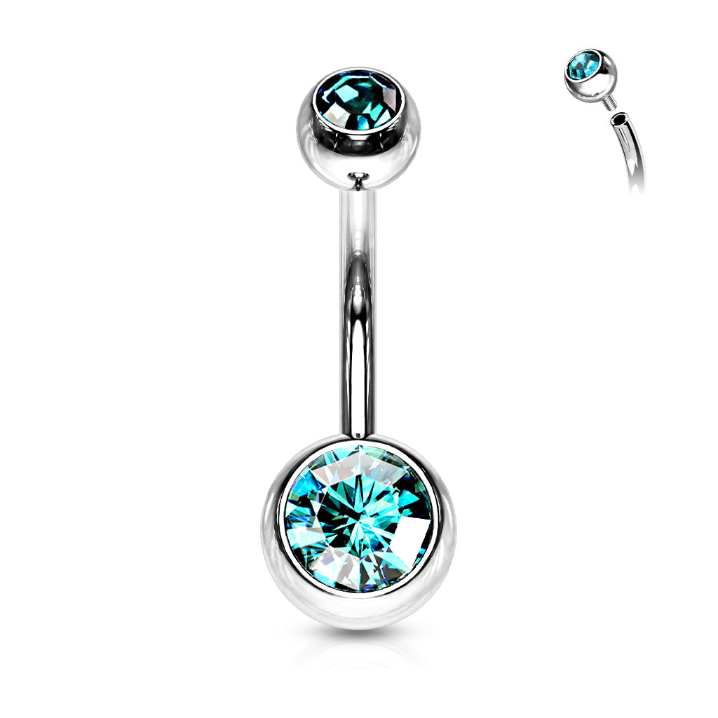Steel Internally Threaded Navel Jewelry | Safe for Healing Steel Internally Threaded Navel Jewelry | Safe for Healing