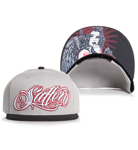 Sullen Red Roses Snapback Grey