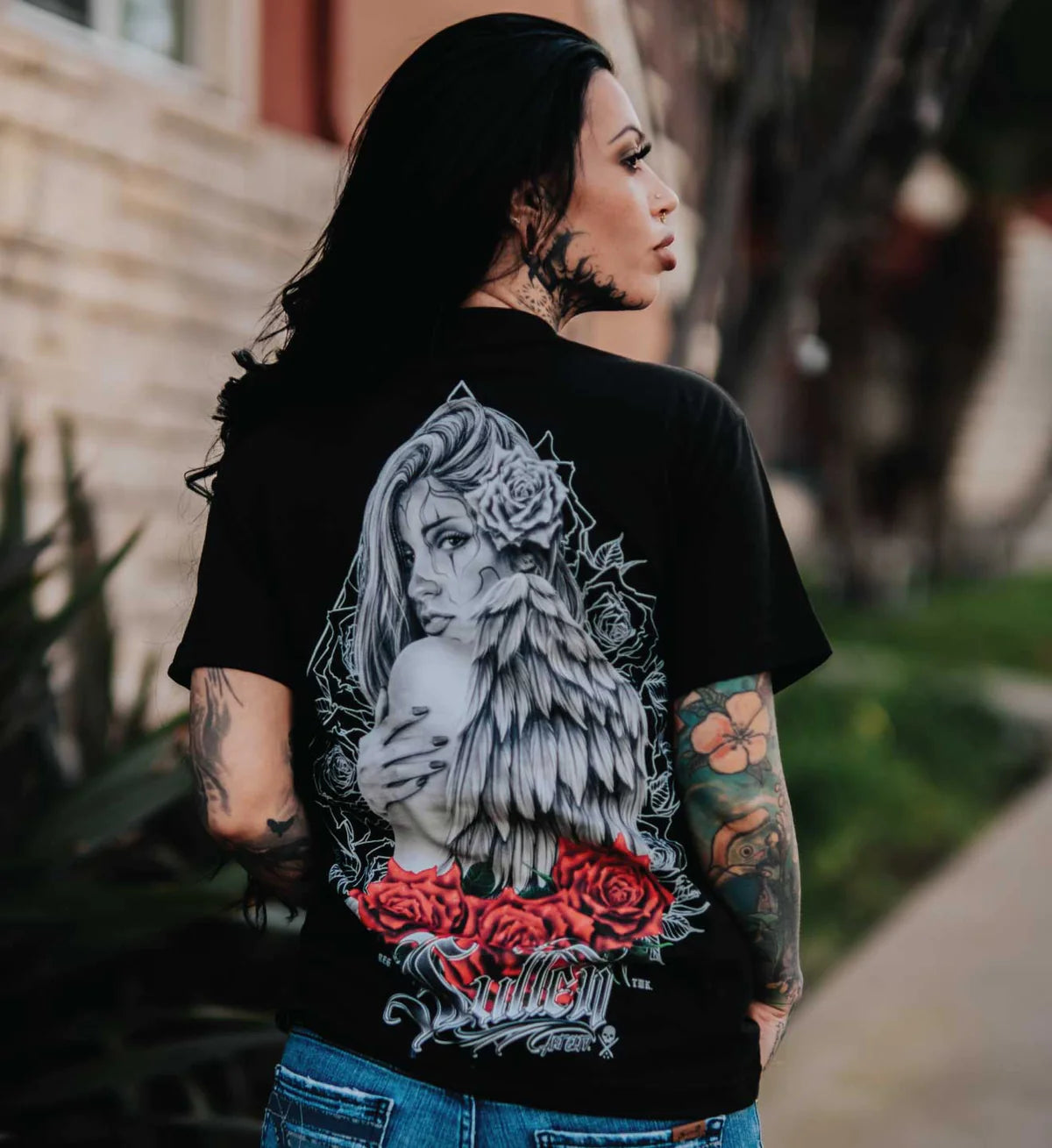 Sullen Rose Angel Tee Black | Factory Edge Sullen Rose Angel Tee Black | Factory Edge