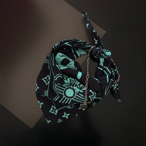 FACTORY EDGE FE LV Zia Bandana Black/Teal