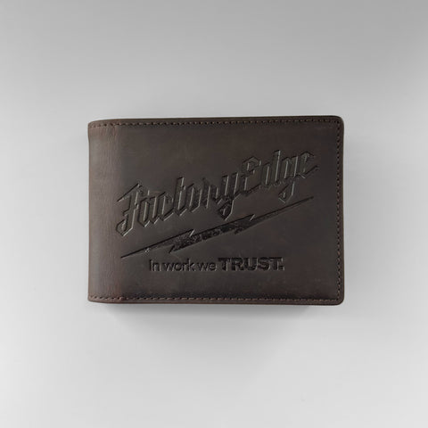 Factory Edge Milwork Leather Wallet Brown