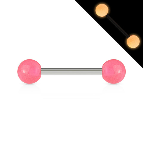 Glow In The Dark Ball 316L Surgical Stainless Steel Barbell