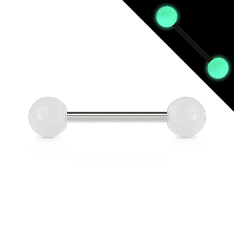 Glow In The Dark Ball 316L Surgical Stainless Steel Barbell