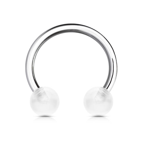 316L Surgical Stainless Steel Circular with Acrylic Balls