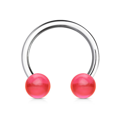 316L Surgical Stainless Steel Circular with Acrylic Balls