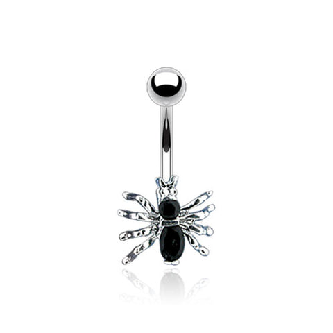 CZ Spider Navel Barbell