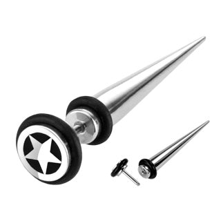 Star Top Fake Taper 316L Surgical Steel