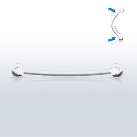 Pregnancy Flexible Belly Retainers with Clear Acrylic Ball