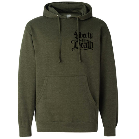 Factory Edge Mens Liberty Pull Over Hoody Army Heather