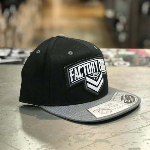 Factory Edge Mens Sarge 110 Snapback Hat Black/Grey O/S
