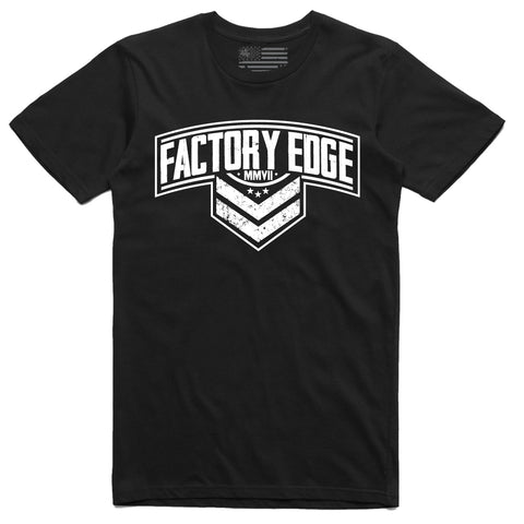 Factory Edge Mens Sarge One T Shirt Black