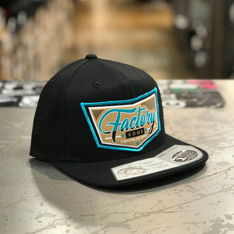 Factory Edge Mens Single Cab 110 Snapback Hat Black O/S