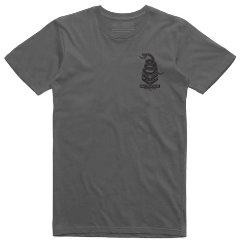 Factory Edge Mens Snake T Shirt Charcoal